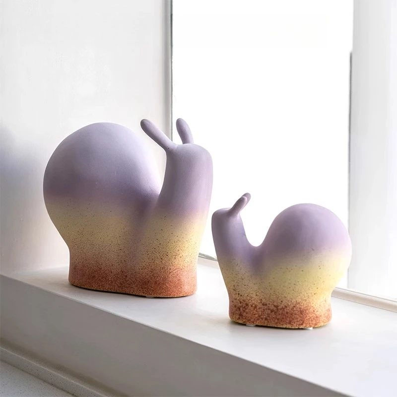 

Современные простые украшения из смолы в виде улитки для детской комнаты, гостиной, украшения для входа, стола, поделки, современное украшение для дома, подарок