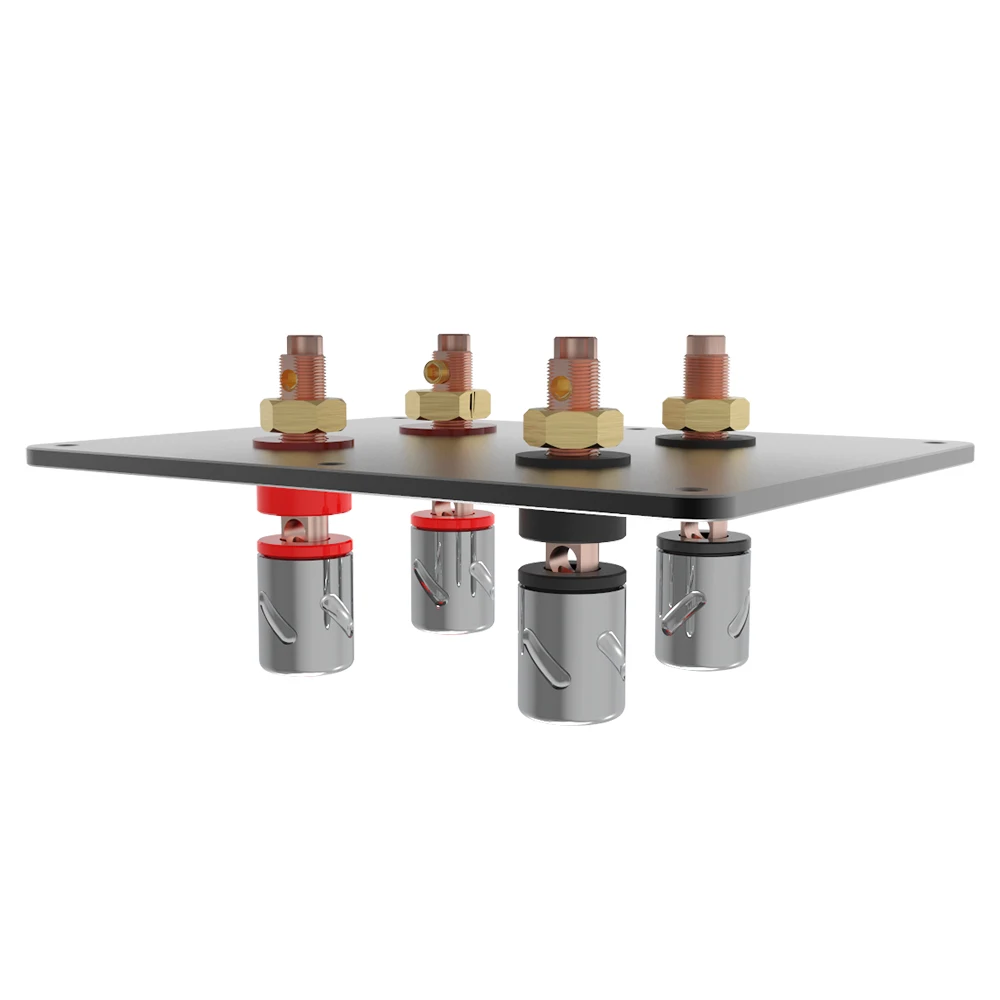 HIFI Binding Post Panel Aluminium Legierung Lautsprecher Box Bananen Stecker Stecker Box Reinem Kupfer Terminal Tasse Banana Jack Buchse 6545 – Detail 11