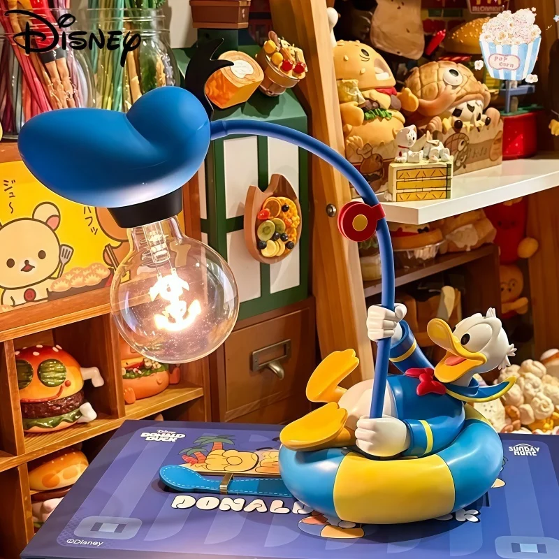 

Disney Mickey Mouse Peripheral Small Plane Night Light & Donald Duck Fishing Stress-Relief Lamp - Desktop Decoration/Table Lamp