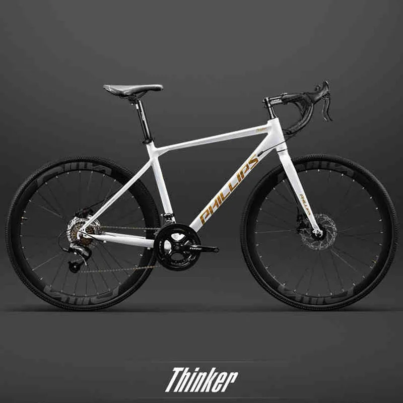 Gravel Road Bickes 700c Aluminium Alloy Racing Road Bicycles City Commuting Variable Speed Bicycle 24/27/30 Speed Bike