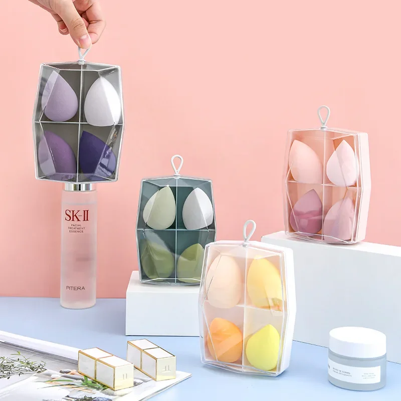 Beauty blender doorweekt in water set natte en droge make-up eierspons beauty tool bladerdeeg Makeup