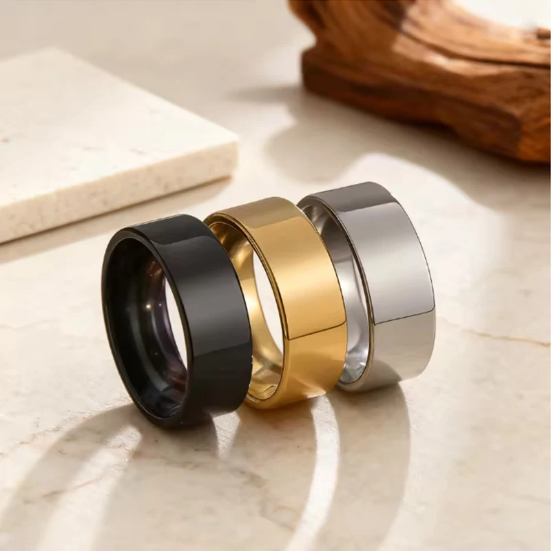 

Classic 7-Colors Stainless Steel Mens Ring Surface Brushed Ring Women Wedding Band Couples Fashion Jewelry Accessory Wholesale