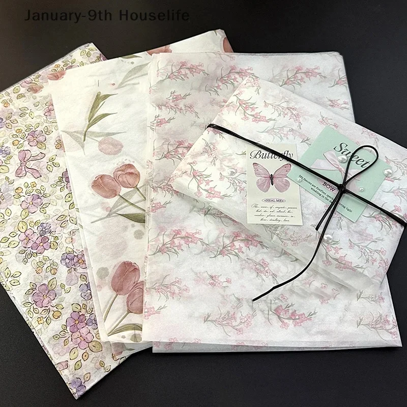 Instagram-Style Spring Snow Pear Paper: Beautiful, Soft-Style Decorative Wrapping Paper for Flowers and Gifts