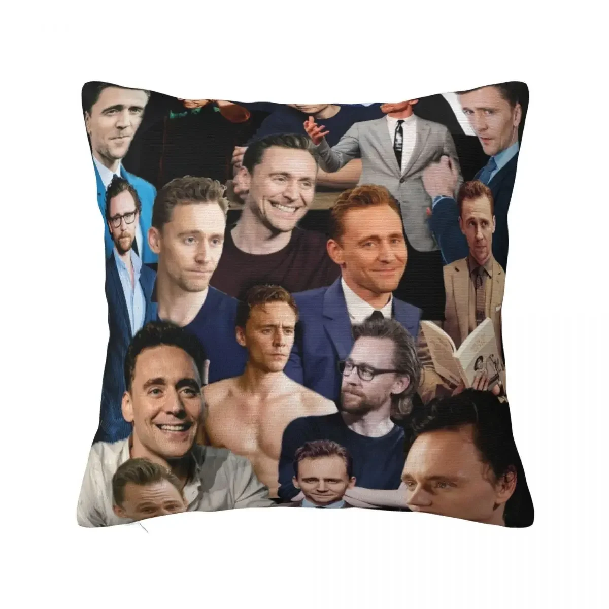 Tom Hiddleston Collage Throw Pillow Luxury Cushion Cover Christmas Decorations for Home