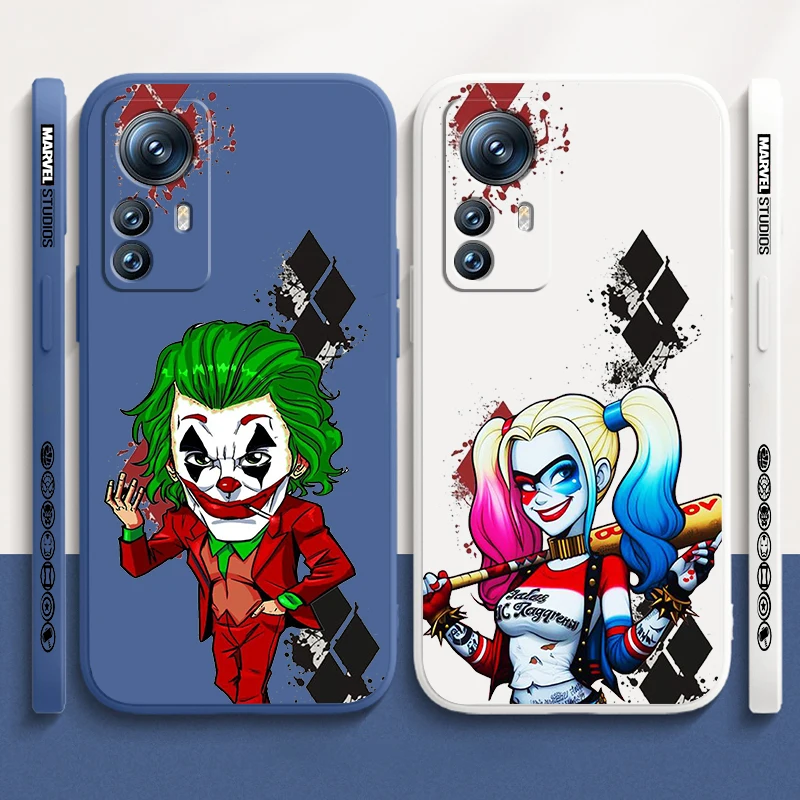 Joker-cuerda líquida izquierda de dibujos animados, accesorio para Xiaomi Mi 14, 13T, 13, 12T, 12, 11T, 11i, 11, A3, 10T, 10, 9 Pro Lite, Ultra 5G