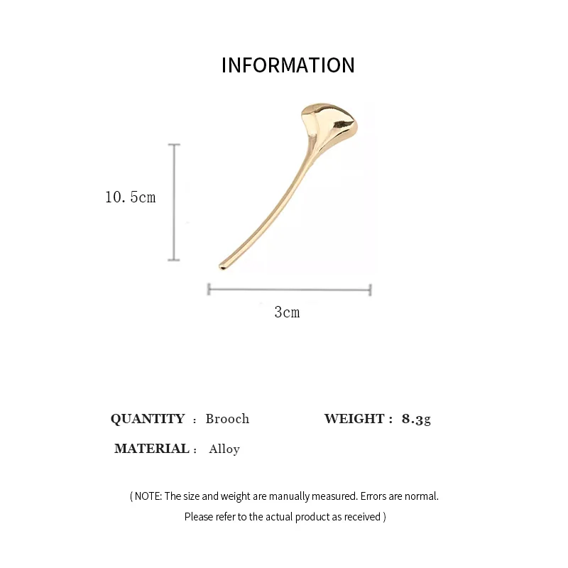 Smooth Ginkgo Leaves Brooches for Women Stainless Steel Suit Corsage Pins Lady Geometric Overcoat Badge Party Jewelry Gifts X image 6