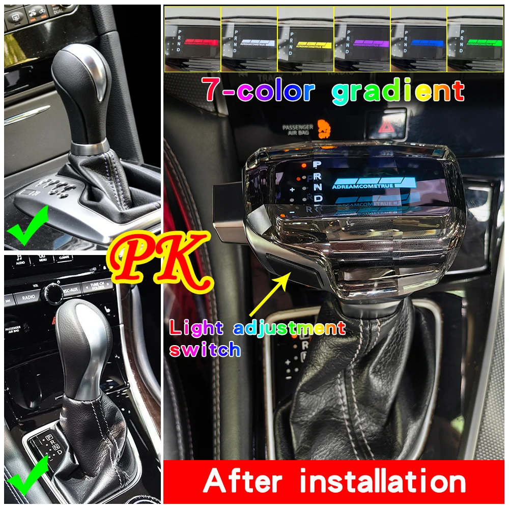 Voor Infiniti Q5L Q60 QX80 Q70 JX EX FX crystal shifter gear handvat Modificatie Glow met verlichting Pookknop