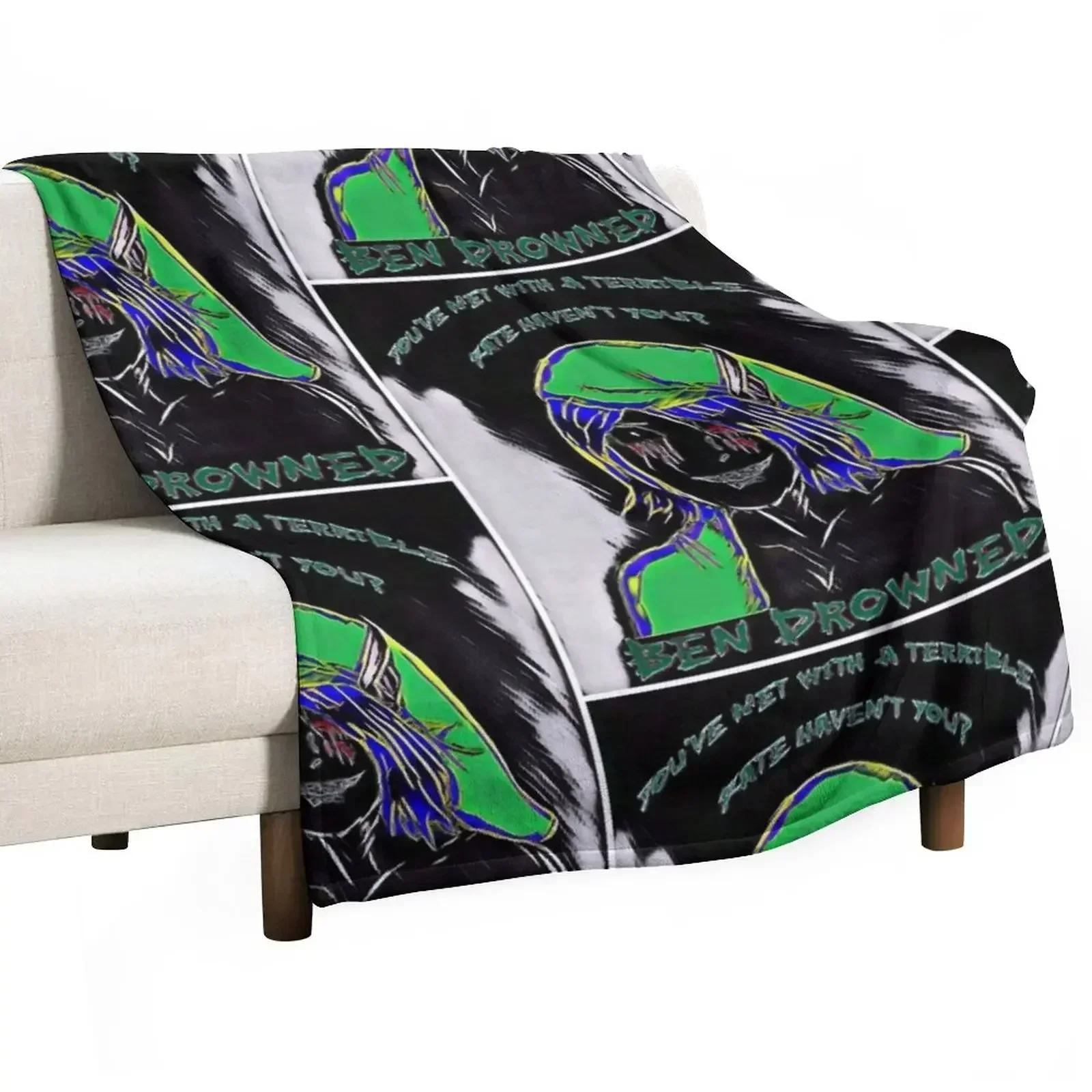 

BEN Drowned (Inverted) Throw Blanket Stuffeds Decorative Beds Decoratives Plaid Blankets