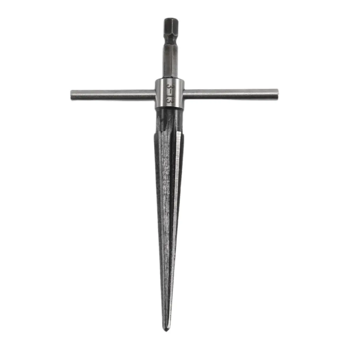 #97P Taper Reamer 3-13mm Hex Reamer Fluted Hand Held Steel Bridge Pin Tool,Chamfer,(steel)