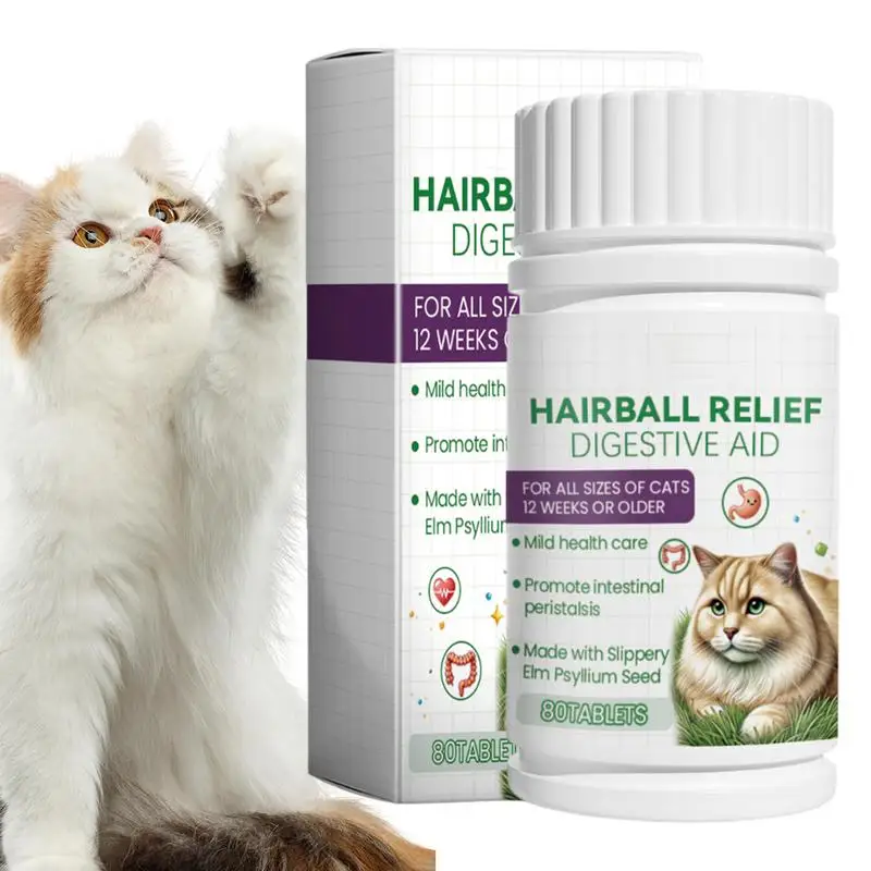 Cat Promote Digestion Tablets Natural Ingredients Cat Grass Tablet Puppy Nourishing Dietary Fiber Tablets For Staying Healthy