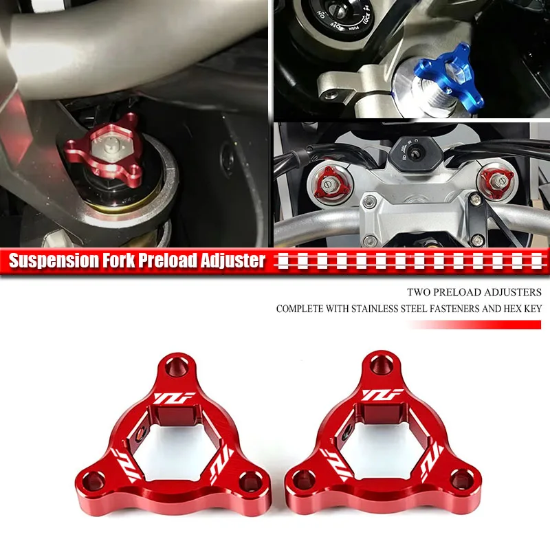 Régulateur de précharge de fourche CNC 14MM pour moto Yamaha FZ1 YZF-R6 YZF-R1 YZF R1 R6 YZFR1 YZFR6 MT-09 MT09