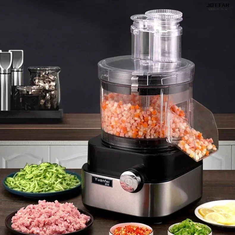 Multifunctional commercial dicing machine - can dice radish, potatoes, and slice cucumbers into julienne or  slices.