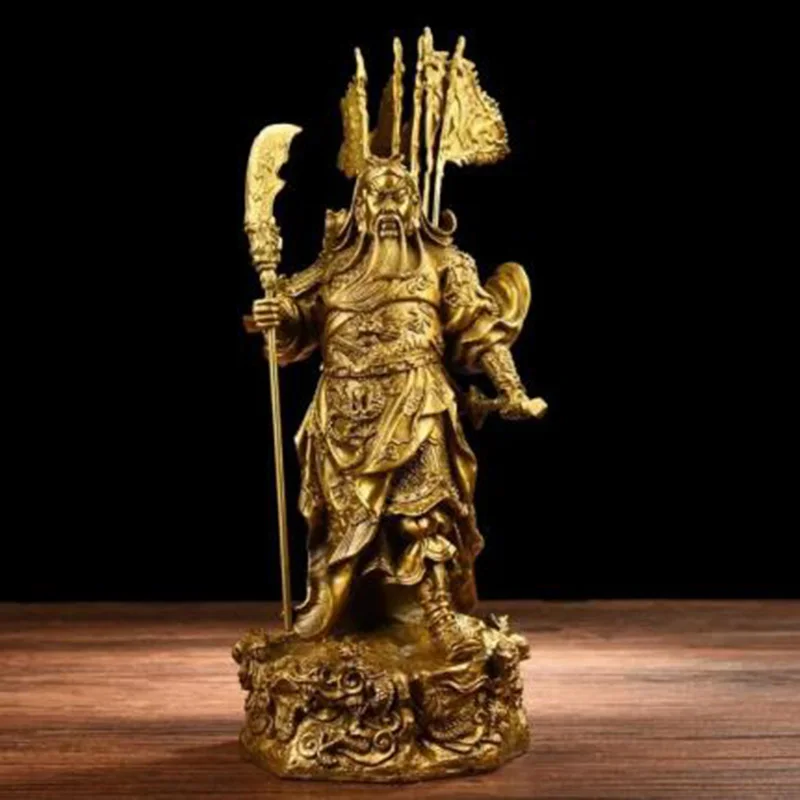 

Copper Statue Pure copper: the statue of Guan Gong, the God of wealth of the Dragon Guan Gong