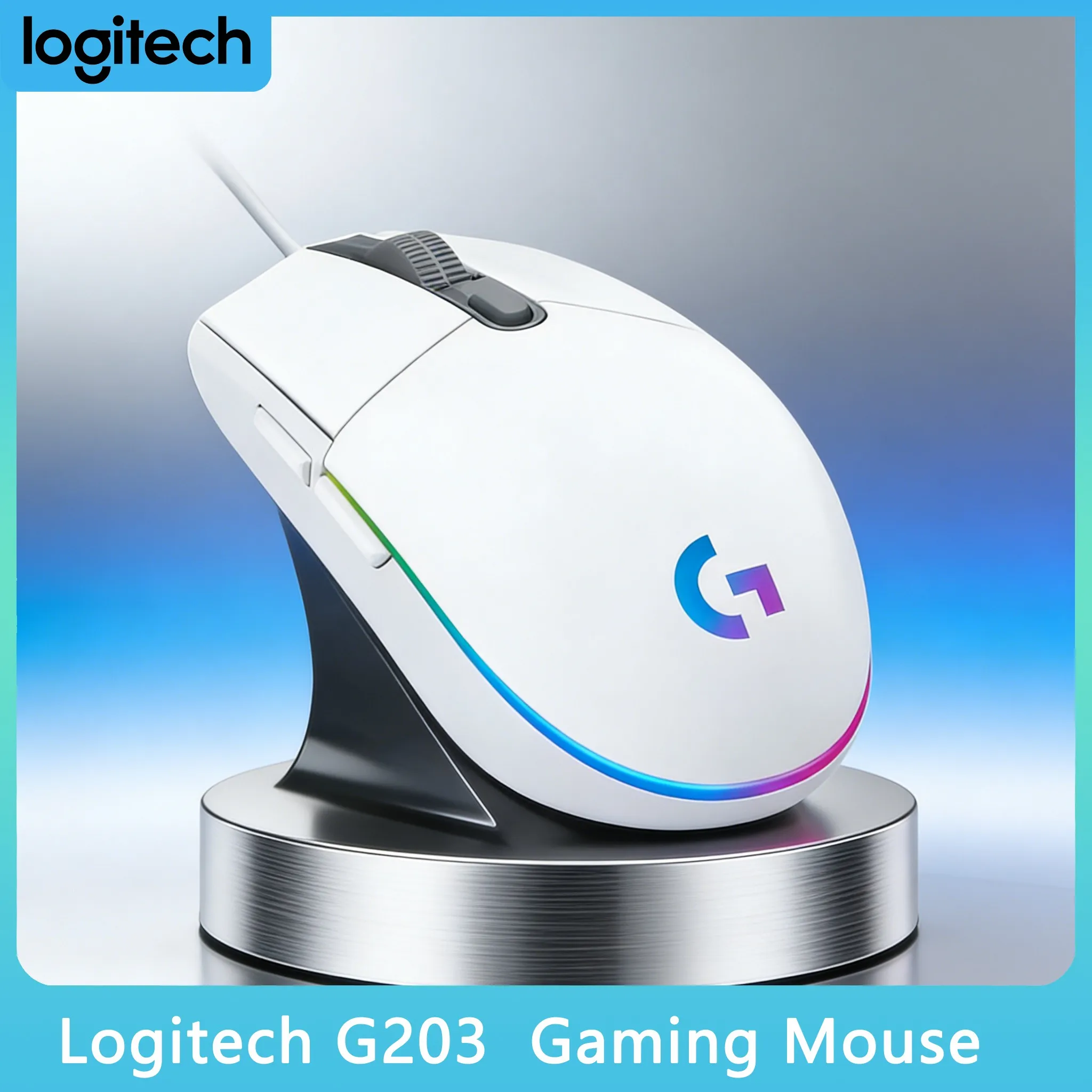 

Logitech G203 Ergonomic Gaming Mouse for Extended Sessions