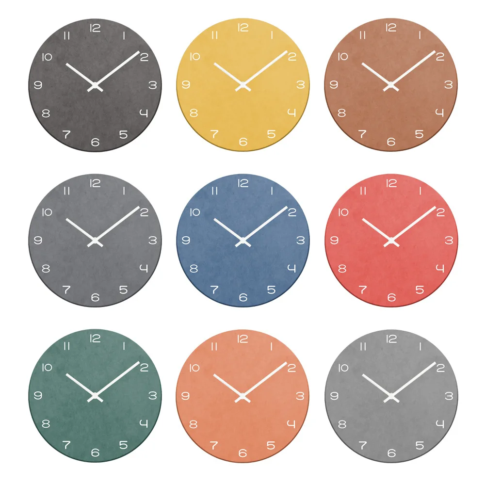 

New Fashion Simple Wooden Clock Creative Living Room Wooden Wall Clock Silent Wall Clock Foreign Trade Clock Wall Watch