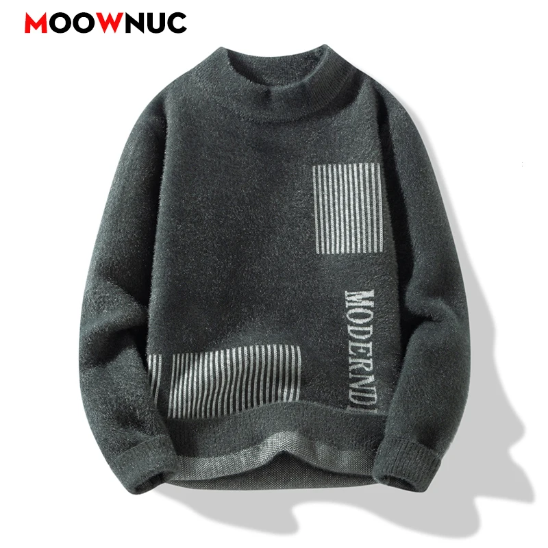 Autumn Pullovers Sweater For Men Men's Clothing Fashion Men's Sweat-shirt Knit Casual Hombre Warm Solid Spring Male Streetwear