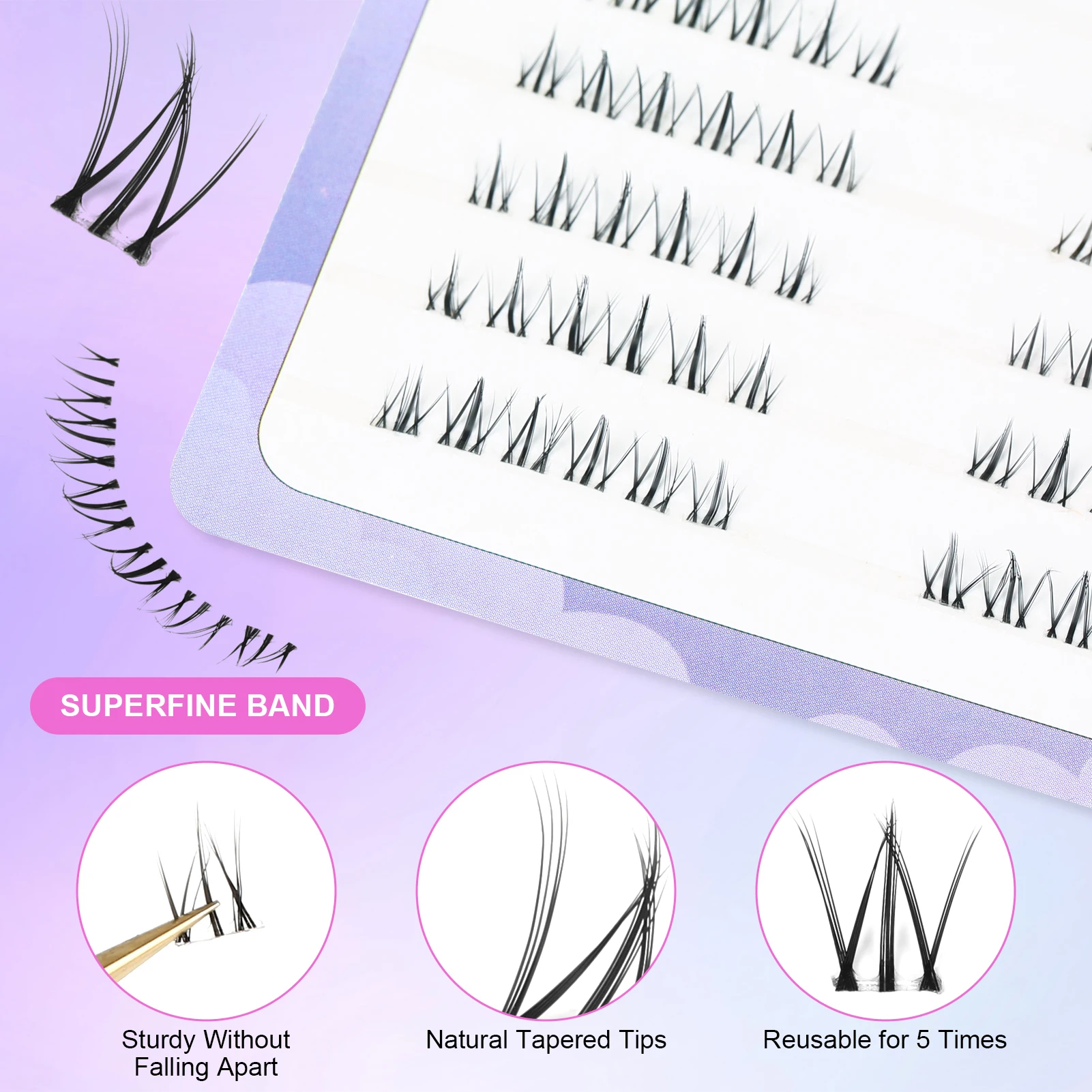 Realistic Lower False Eyelashes Comfortable and Lightweight False Eyelashes for Stage Performances Makeup