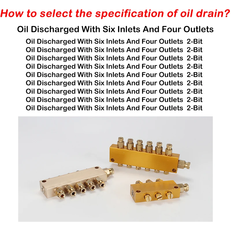 Oil Circuit Distributor Oil Distributor Adjustable Oil Discharge Distribution Valve Of Oil Distribution System