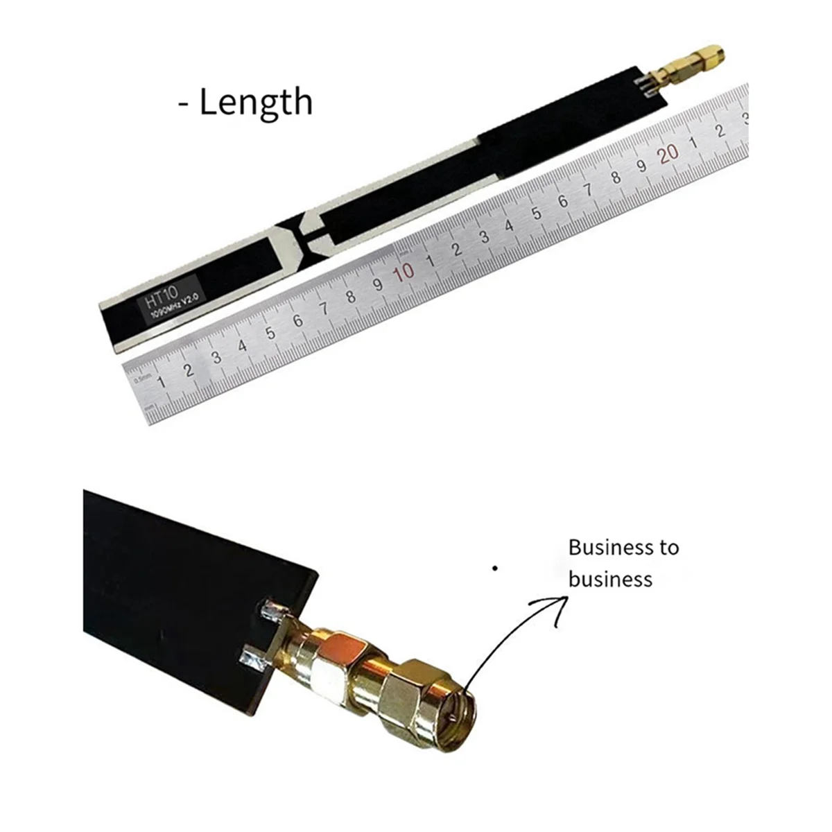 HOT HT10 Active Antenna 1090MHz ADS-B Antenna Gain 2.0dBi for Broadcasting Radar Satellite Communications