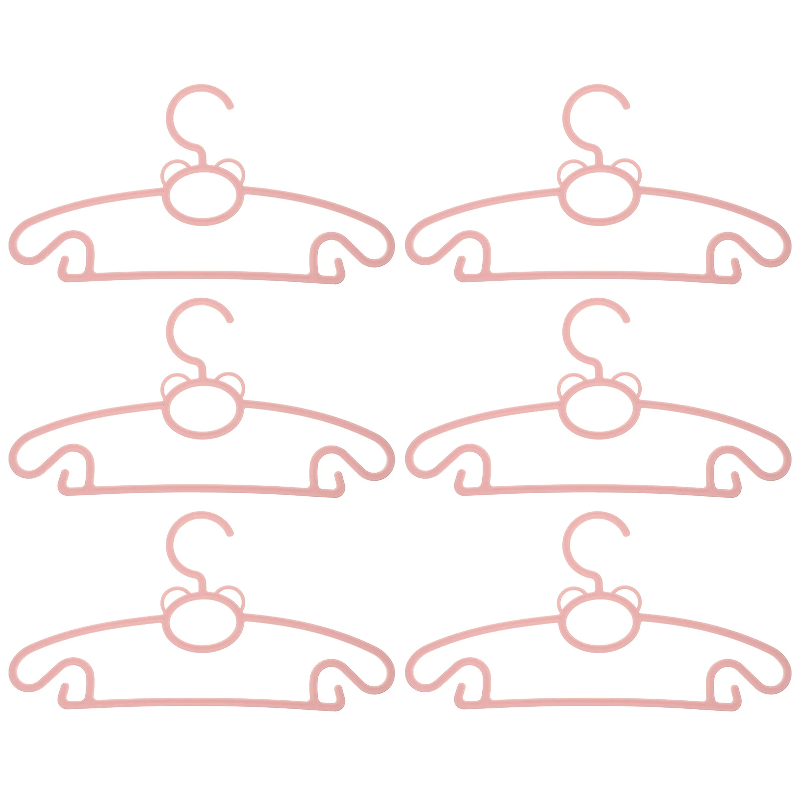 

10pcs 'S Drying Rack Cartoon Clothes Hanger Plastic Hangers For Home Supplies Non-Slip Clothing Organizer