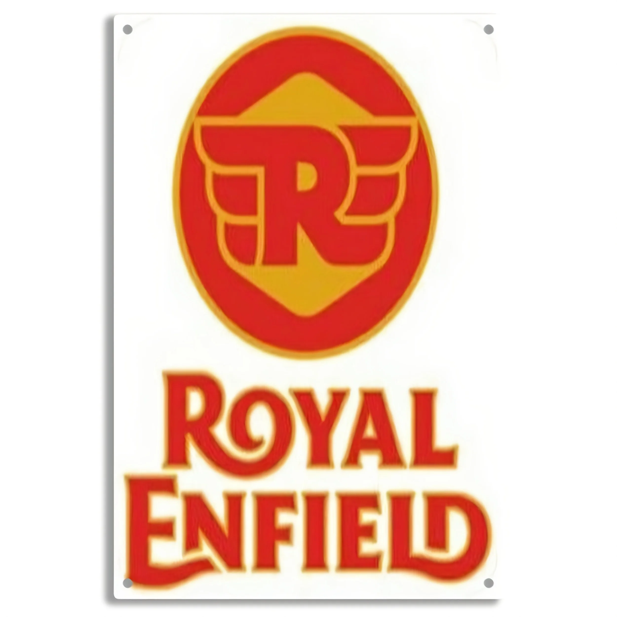 Vintage Metal Sign - Durable Iron Wall Decor with Iconic Emblem,
