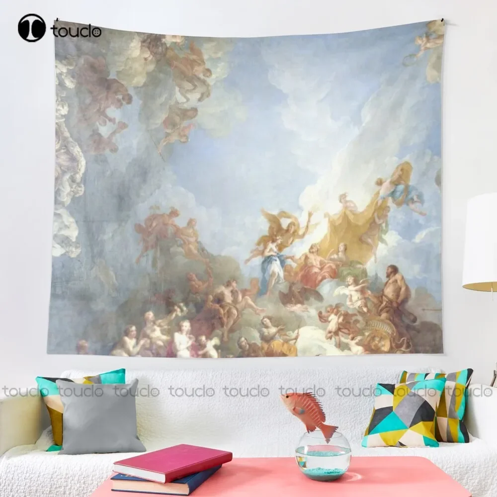Ceiling At Versaille Renaissance Painting  Tapestry Tapestry Sites Blanket Tapestry Bedroom Bedspread Decoration Wall Covering