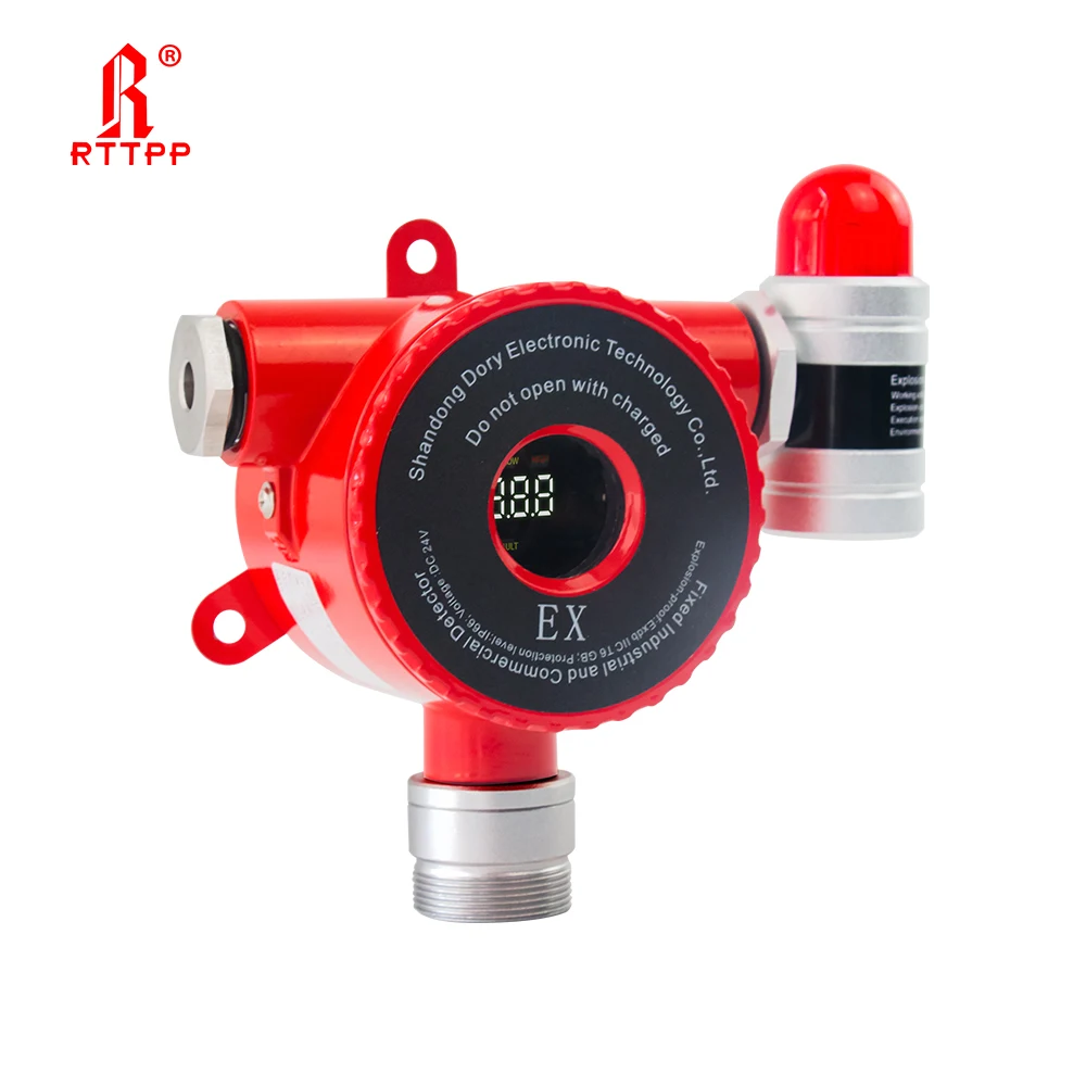 RTTPP Industrial Explosion-proof Carbon Monoxide Hydrogen Sulfide Methane Ammonia Alarms CO H2S Nh3 Ch4  Gas Leakage Detector