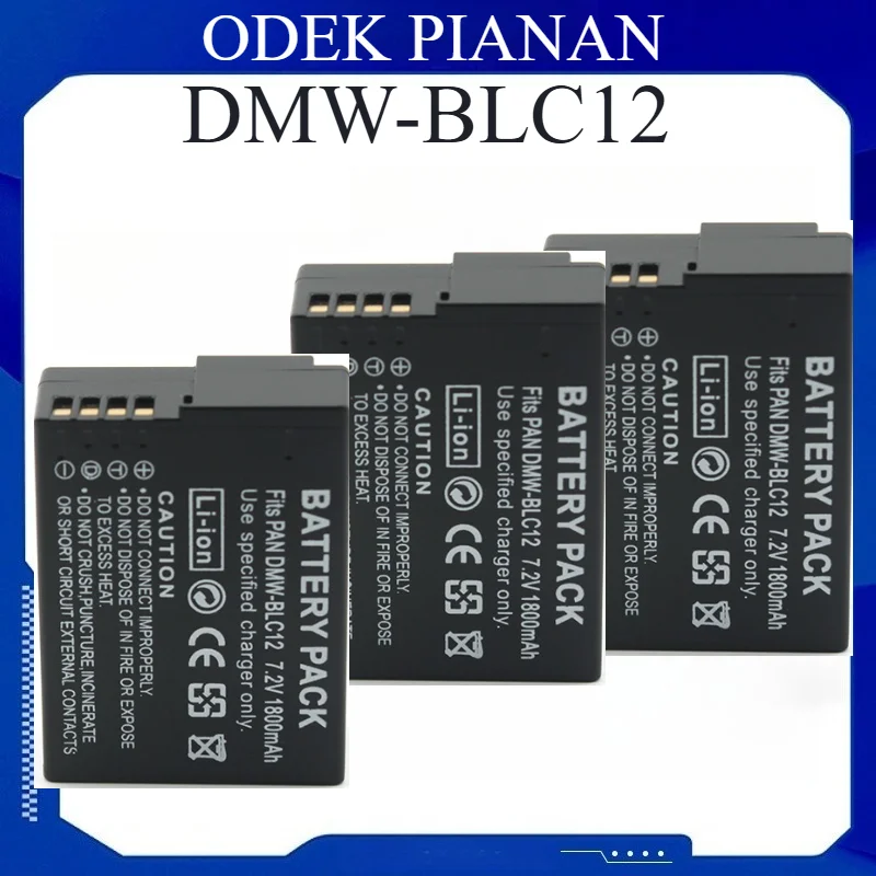 

Аккумулятор DMW-BLC12 1800 мАч для видеокамеры Panasonic, сменный литий-ионный блок питания с быстрой зарядкой и защитой от перегрузки