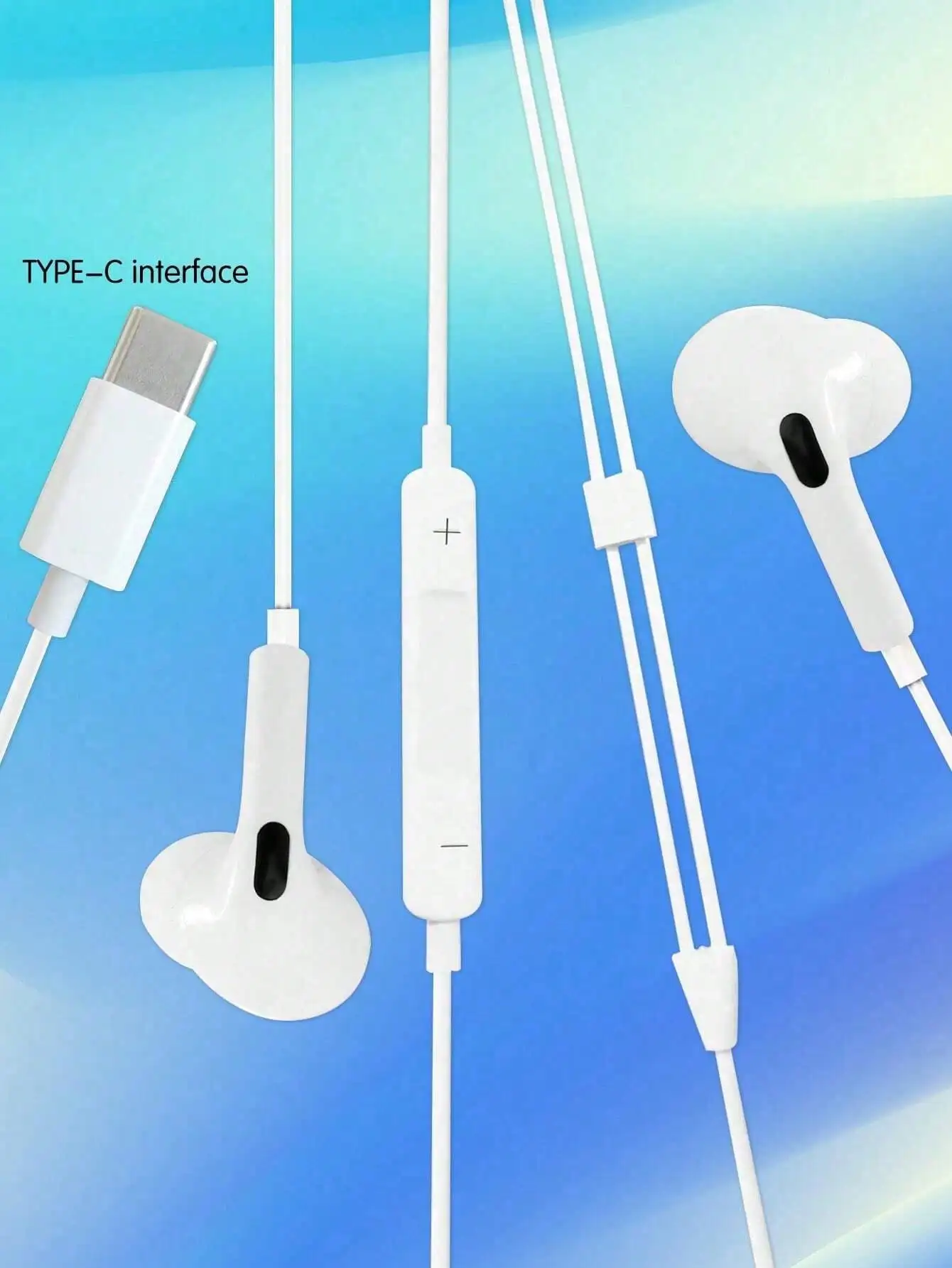 

Type-C Wired In-Ear Earphone Heavy Bass High-Fidelity Noise-Cancelling Earphone Compatible with Xiao Mi, Vivo, Hua Wei, and Othe