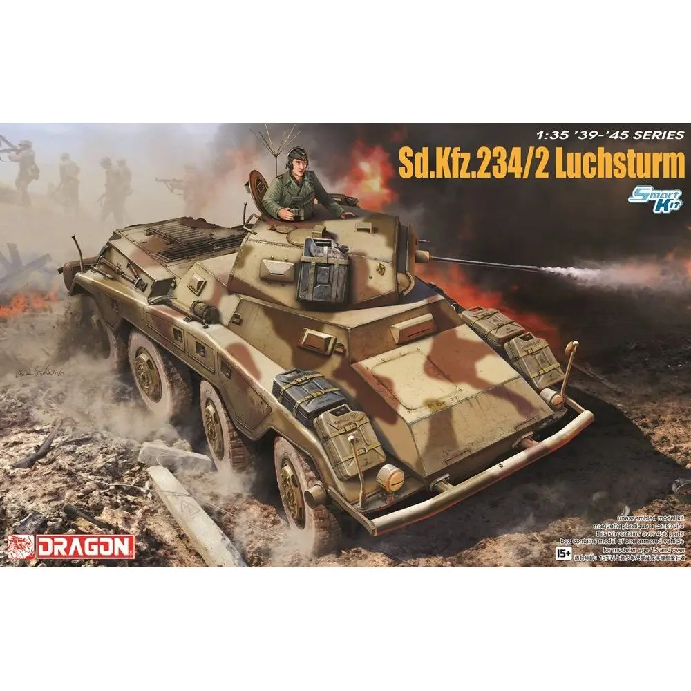 DRAGON 6696 1/35 Sd.Kfz.234/2 Luchsturm - Scale Model Kit