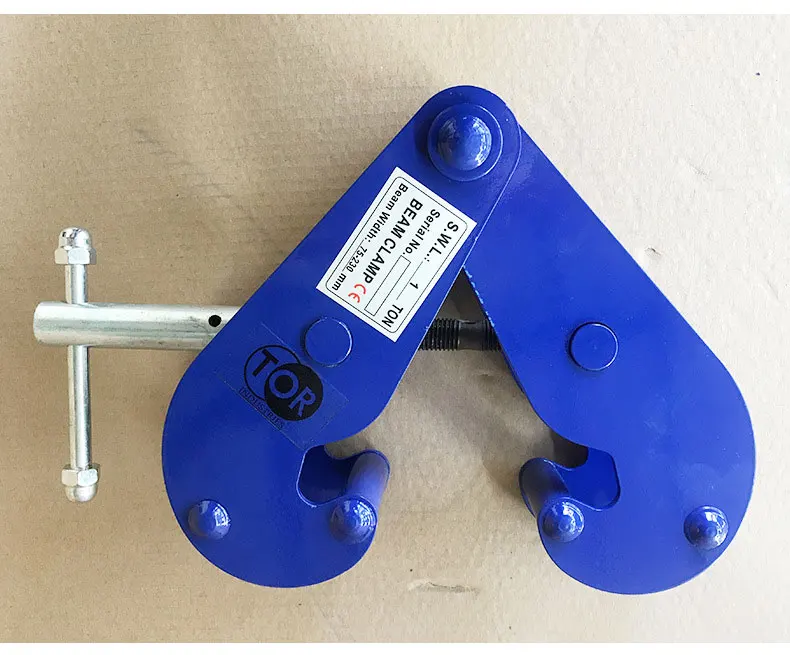 10 Ton Steel clamp Rail clip Gripper Rail Clamp for Electric chain block hoist I-beam steel wire rope hoist clamp part