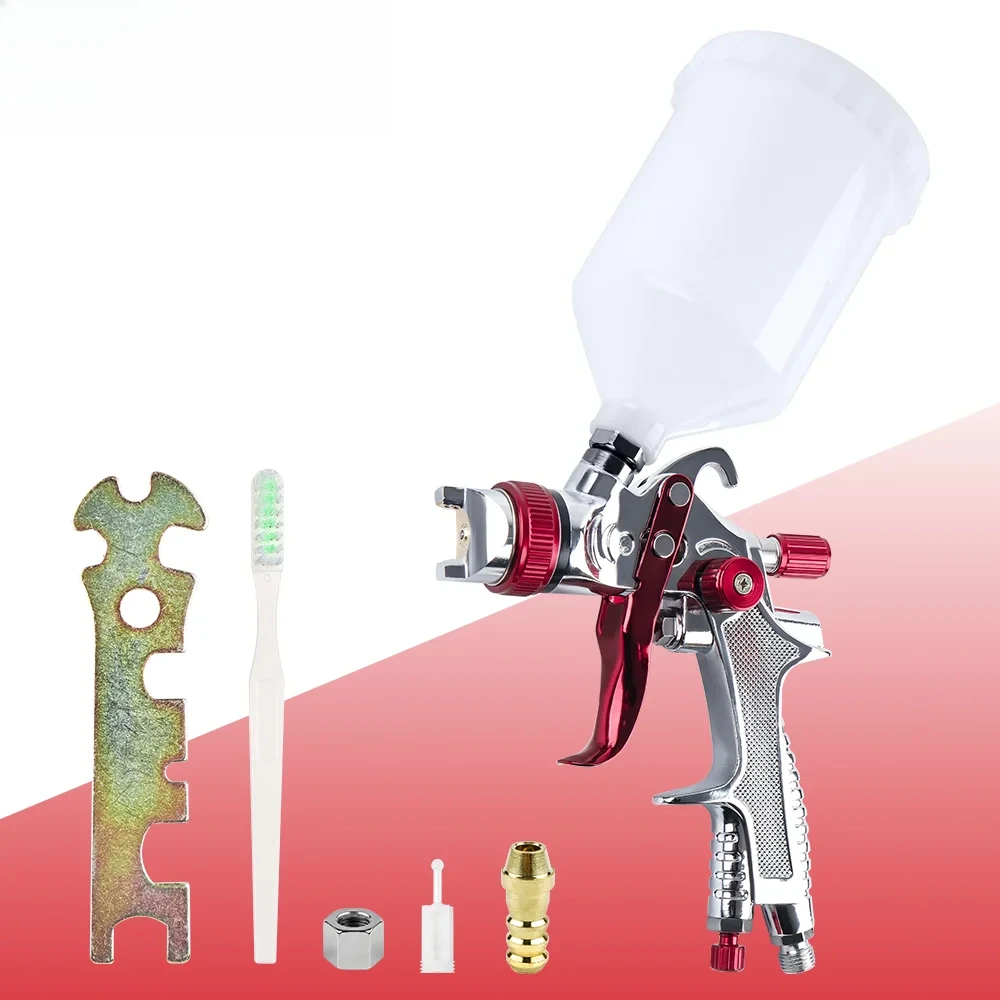 Gravity Spray Gun 1.3MM  Nozzle Efficient Atomization Adjustable Car Repair Pneumatic Tools Precision Spraying Saves Paint
