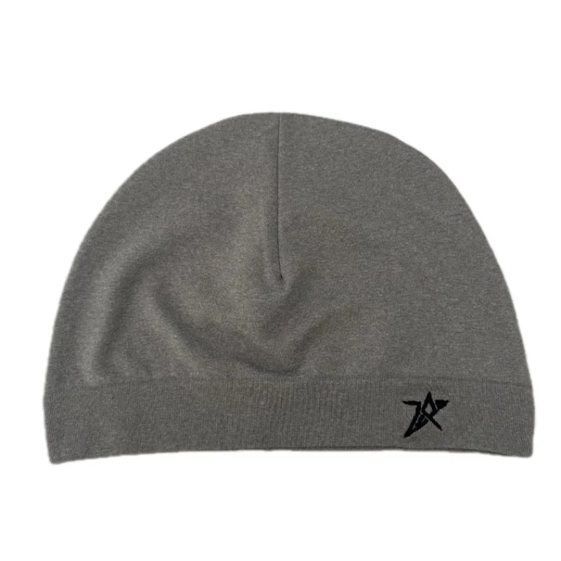 AliExpress NONE Star Embroidered Skull Cap Thin Beanie Soft Breathable Stretch Hat for Men Women Outdoor Sports Hiking Running Cycling AllSeason