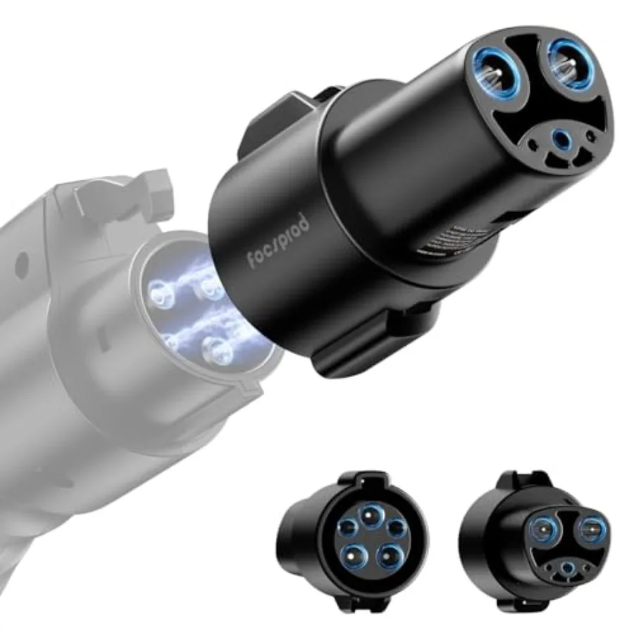 

J1772 to Charger Adapter, Max 80A 250V Fast Charging to NACS Adapter Model 3/Y/X/S/Cybertruck Charging Adapter, Compatible with
