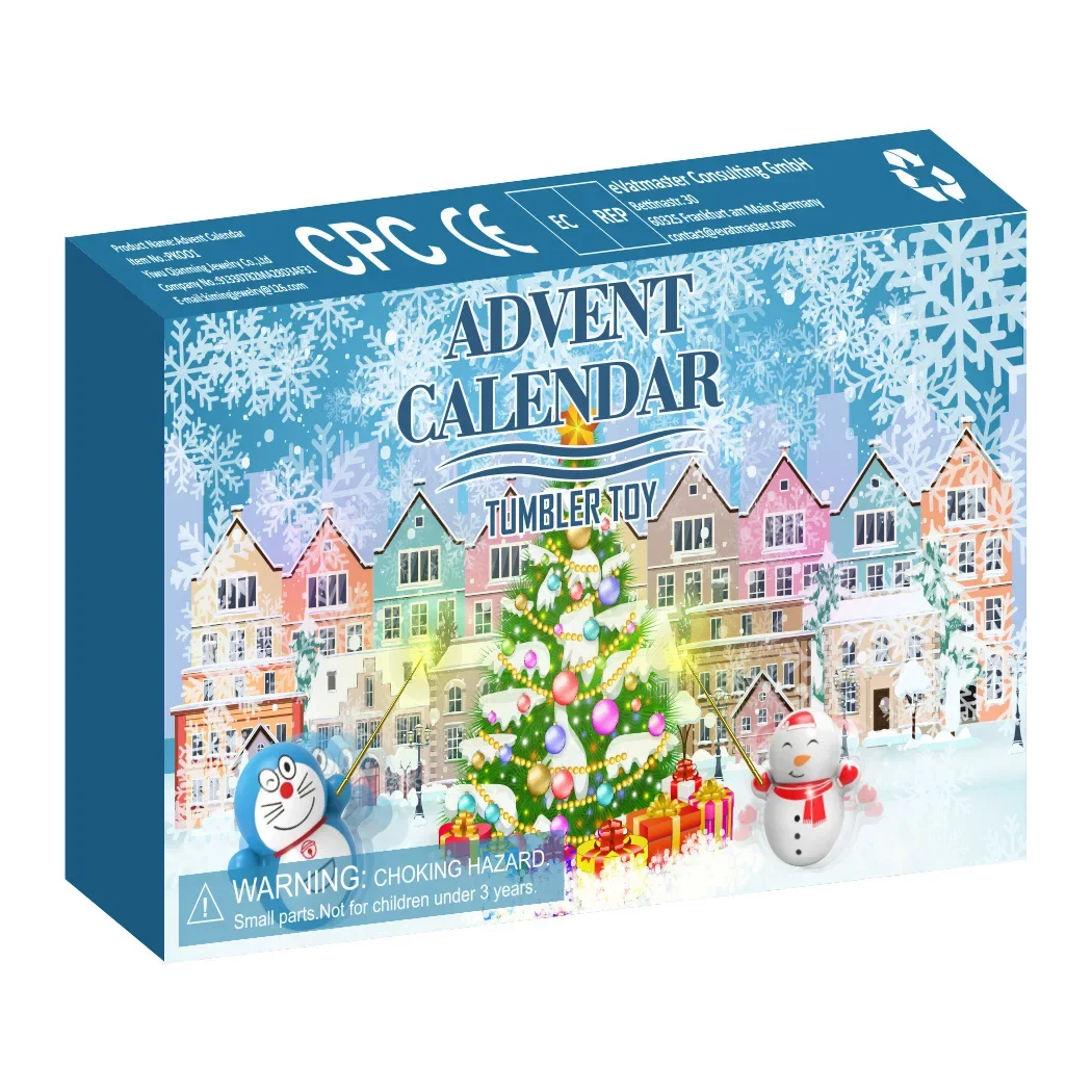 Advent Calendar Tumble Toys 2024 Christmas Kids Toys Best Gift For Childern Xmas For Party New Year Toy Treasure Box Toys