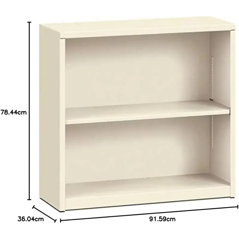 خزانة كتب معدنية - خزانة كتب برفين، 34-1/2 عرض × 12-5/8 عمق × 29 ساعة، معجون (S30ABC)