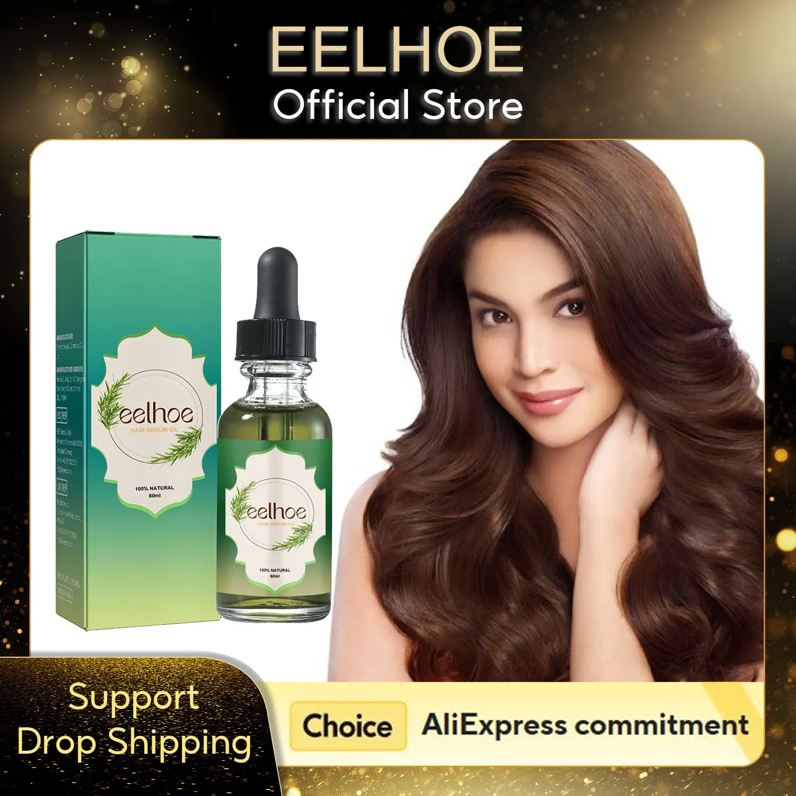 

EELHOE Rosemary Hair Growth Essential Oil to Strengthen Hair Scalp Massager Anti Hair Loss Treatment Rosemary Essential Oil 60ml