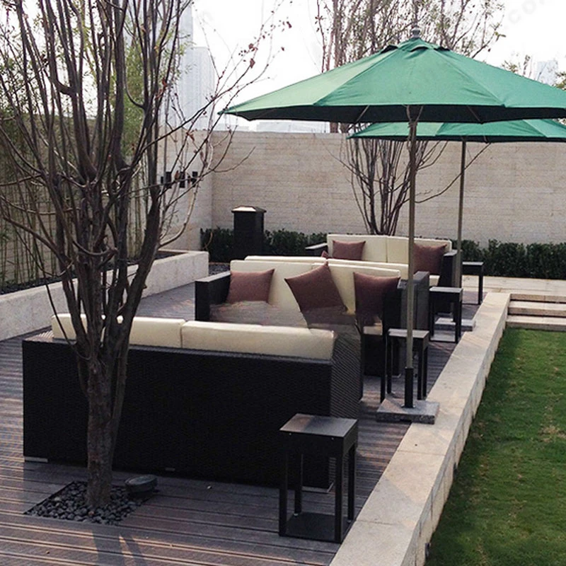 

Rattan sofa balcony courtyard rattan chair outdoor leisure garden outdoor furniture combination