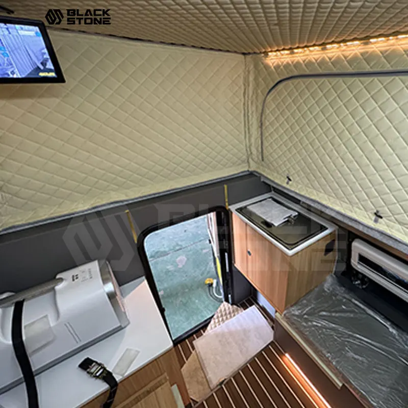 2025 Hot Sale Off Road Truck Camper Rv Overland Aluminum Pickup Flat Axel Box Flatbed Unit Camping Popup Canopy Fiberglass view 5