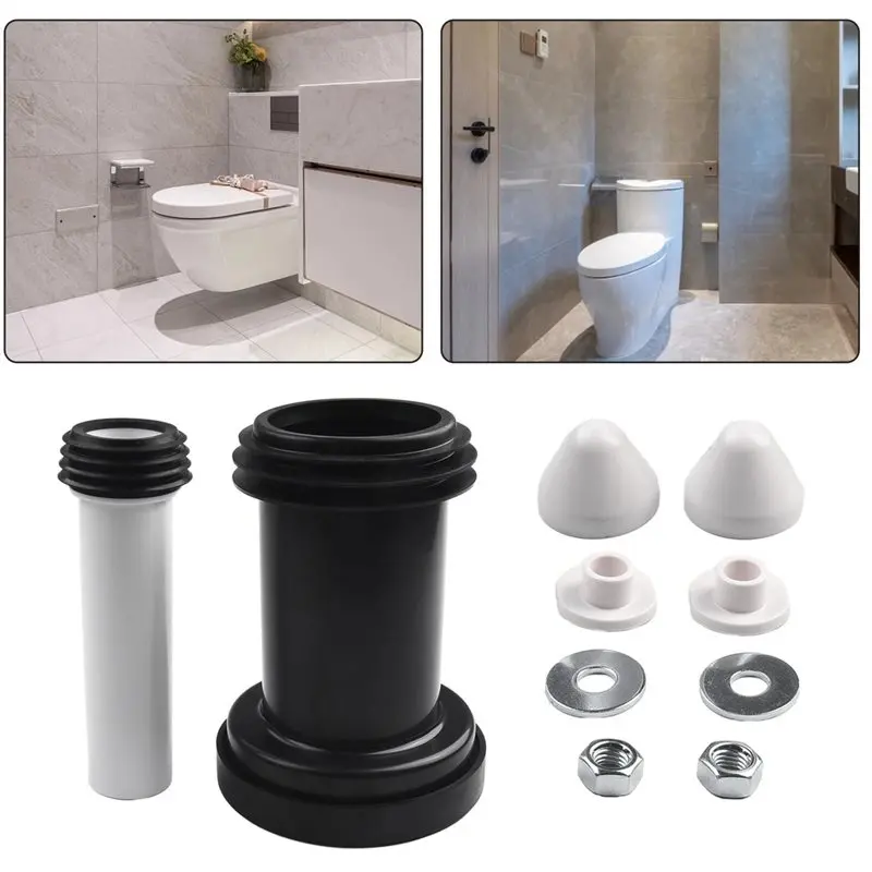 A7THK-For Geberit Duofix Wall Hung WC Frame Pan Connection Pipe In PE/PP Material And Satin Chrome Cover