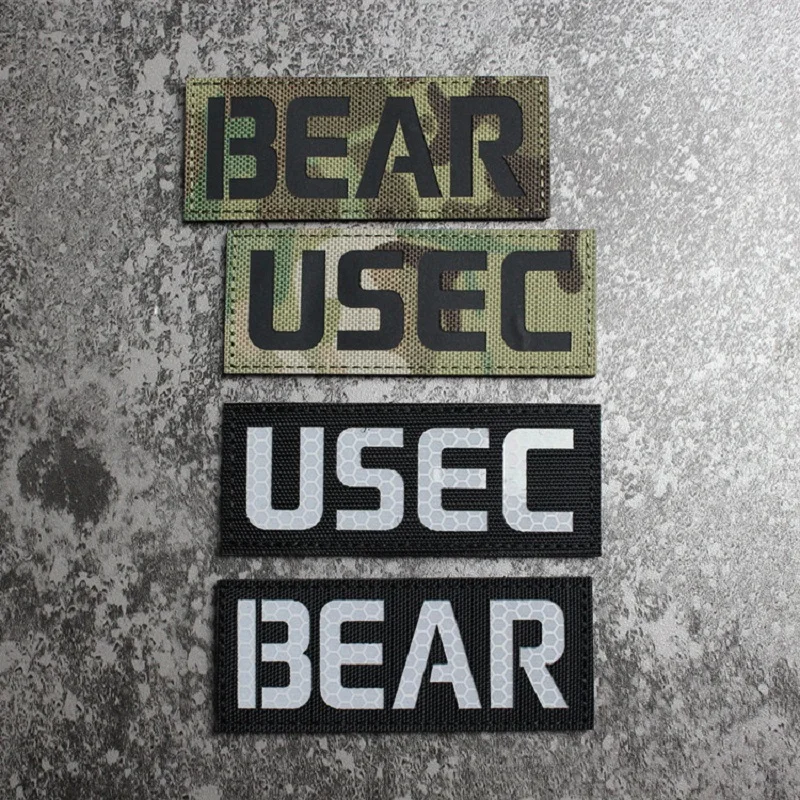 Parche 3D de oso ruso utec, Bordir, infrarroja, Reflektif, Militer, lencanana, Stiker, Hook Loop, emblema, parche artesanal, Untuk, Pakaian, Jaket