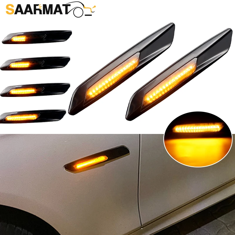 Car Led Side Marker Flowing Water Flicker Turn Light for BMW 1series E81 E81 E82 E87 E88 3series E90 E91 E92 E93 5series E60 E61