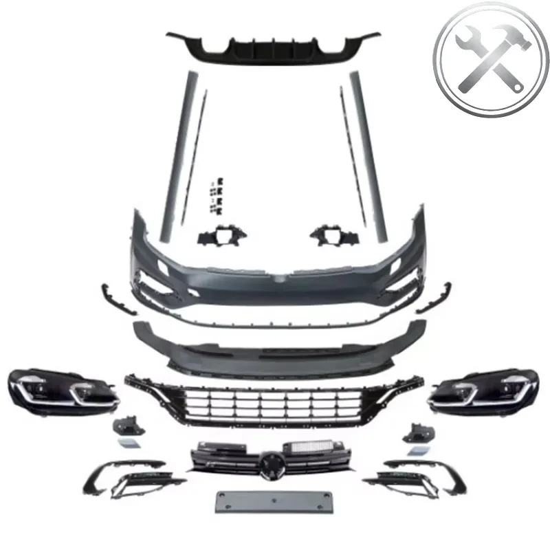 

High Quality Full Bodykit 2009-2013 Upgrade Sport Style Body Kit Lamps Front Grille Bumper Side Skirt Mod Parts