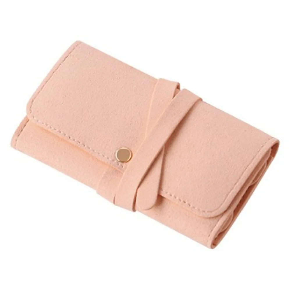 

Roll Up Jewelry Storage Bag Foldable Handheld Earrings Display Pouch Portable Packaging Organizer Jewelry Case Bracelet