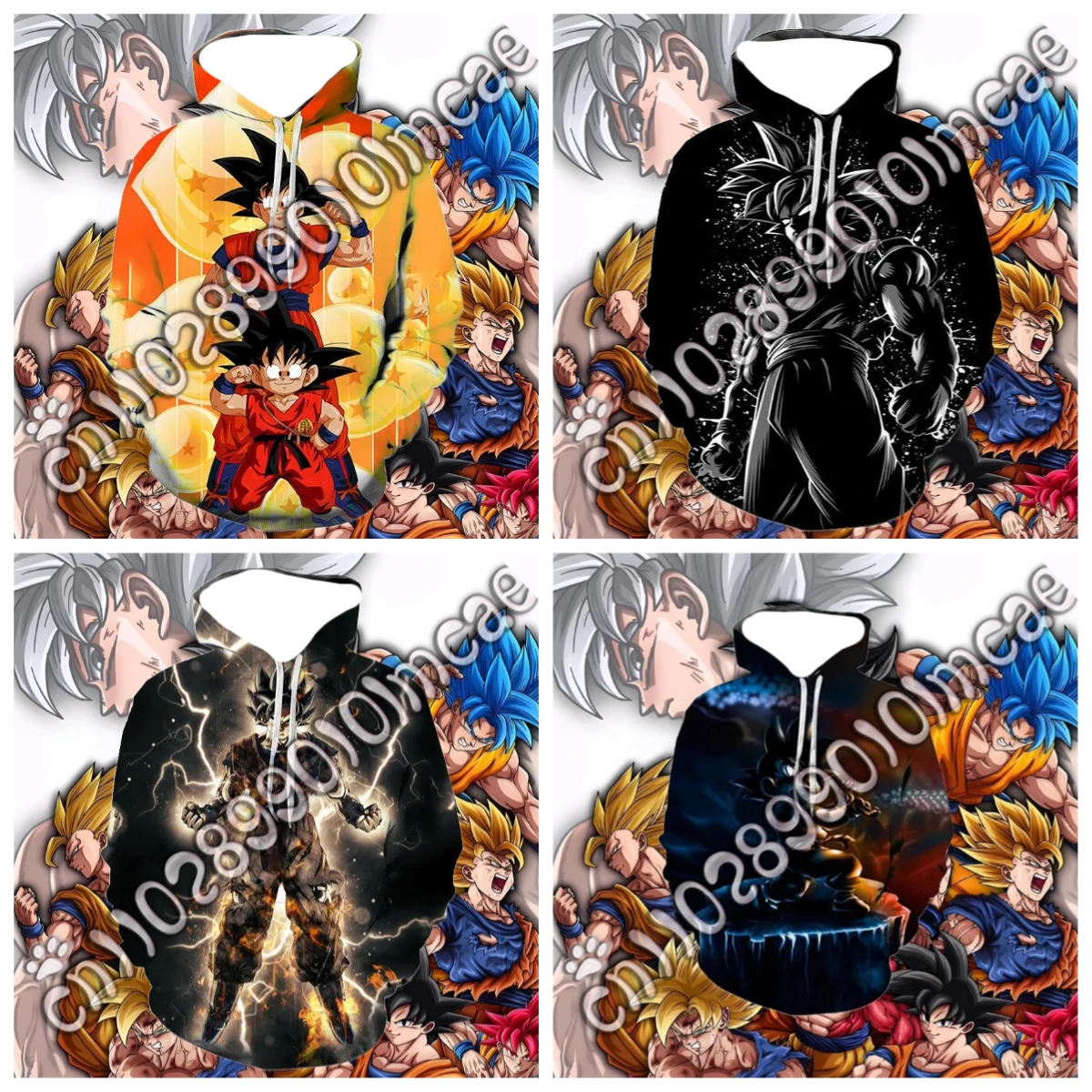 

25/26 3D New Anime Dragon Ball Digital Hooded Sweatshirt for Men Women Adults and Children's Clothing The Best Gift Children