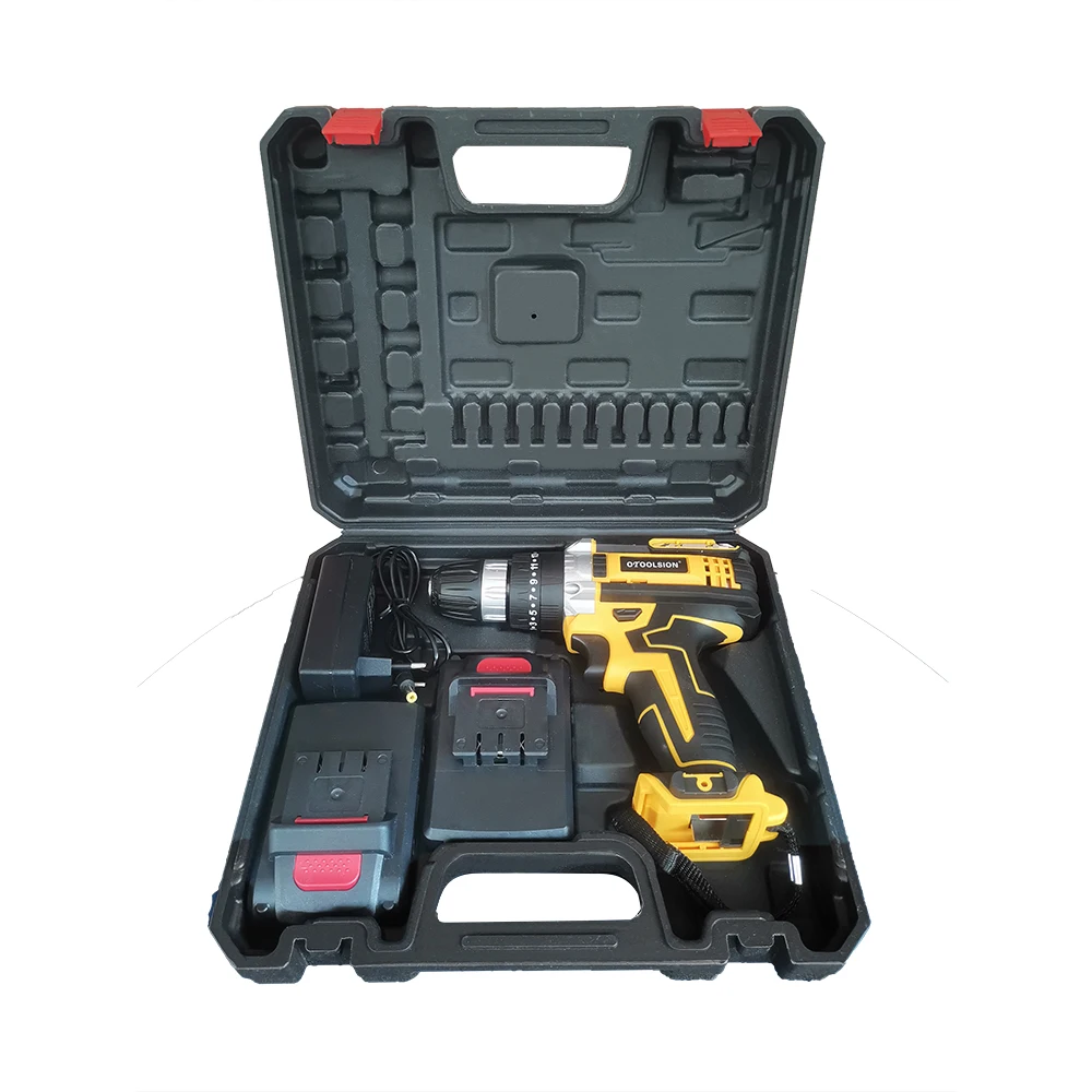 OTOOLSION Safety Instrument Tool Box ABS Plastic Storage Toolbox Equipment Tool Case Suitcase Not include Electric Drill