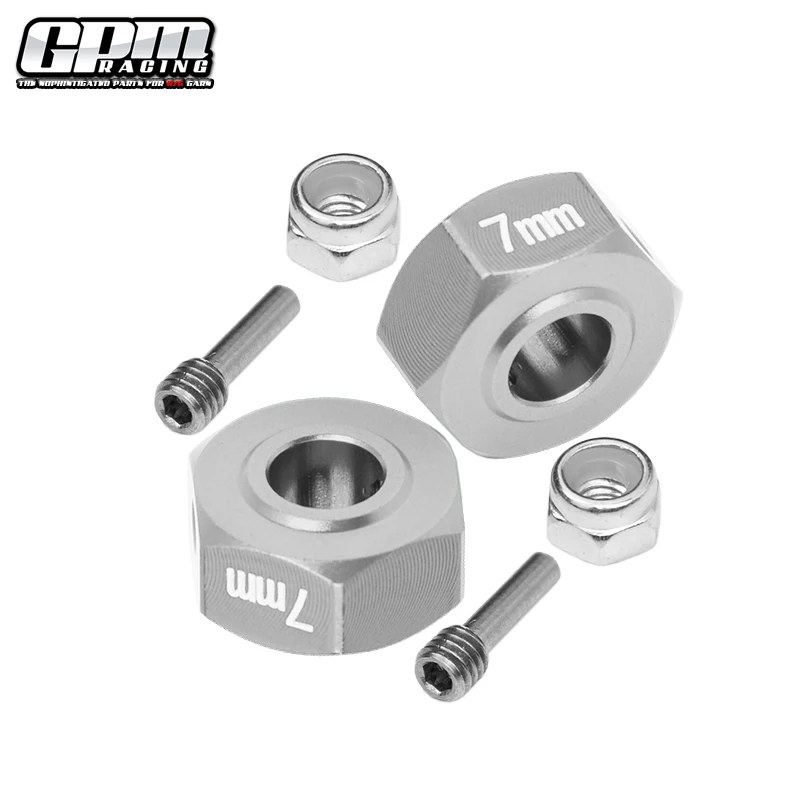 Adaptadores sextavados GPM Alu 7MM/9MM ARRMA Granite 4X4 Mega Big Rock Vendetta 3S QUAKE 2WD