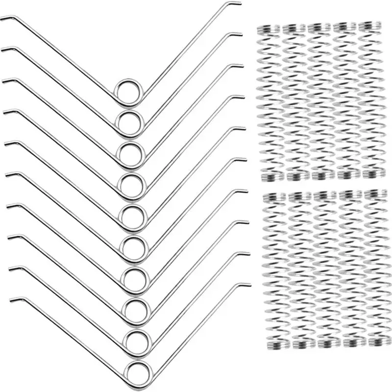 ABVG-20Pcs Pruning Parts Metal Pruning Shear Springs Silver Tree Pruner Spring Garden Pruner Spring