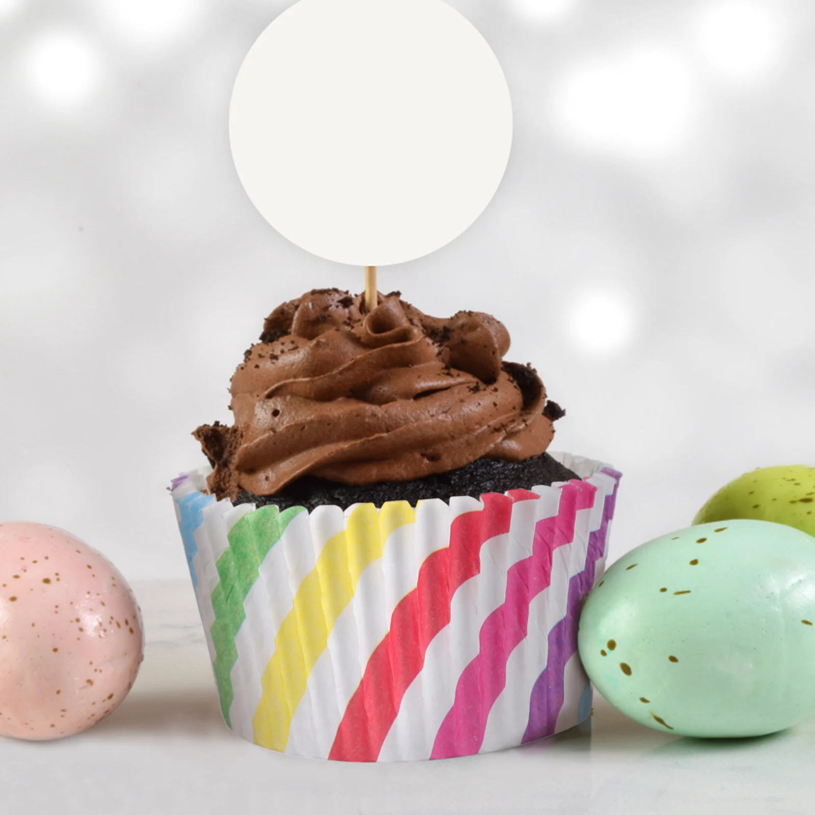 

200 Pcs Cake Mold Cupcake Liners Muffin Cases for Baking Rainbow Stripes Oil Resistant Birthday Party Decorations Flexible Easy