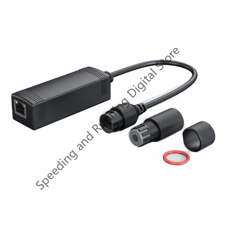 Waterproof Gigabit 48V to 24V PoE Converter, IEEE802.3 at 100/1000Mbps to 24V Adapter for Power Passive 24V Board Devices